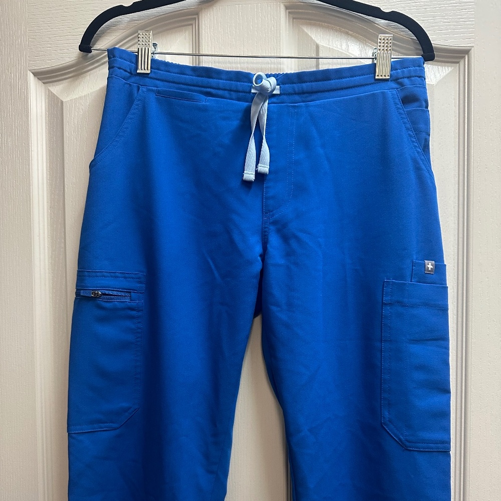 Royal Blue Yola - Petite Skinny Scrub Pants